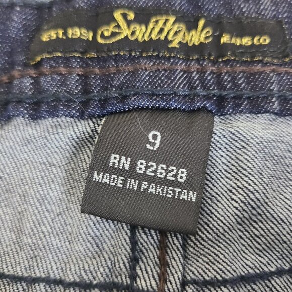 Southpole Women's Premium Denim Jeans Black Stretch Embellished Size 9 NWT - Picture 4 of 16